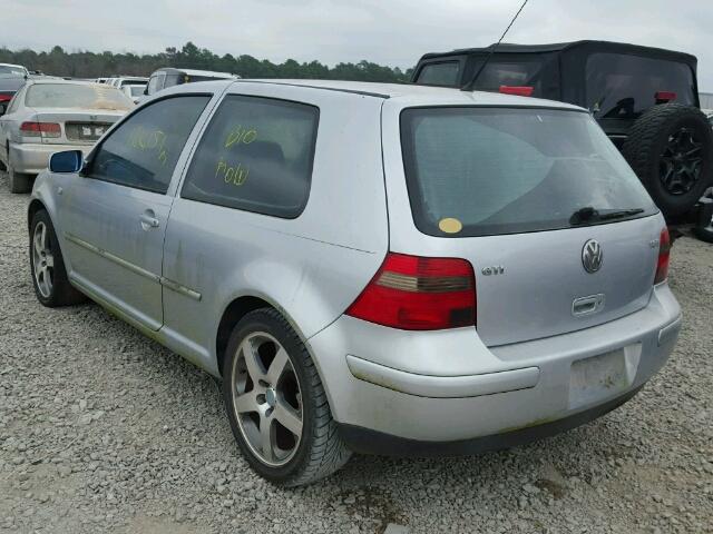 9BWDE61J224016778 - 2002 VOLKSWAGEN GTI BASE SILVER photo 3