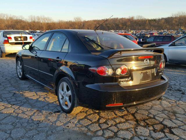 1YVHP84D275M25995 - 2007 MAZDA 6 S BLACK photo 3