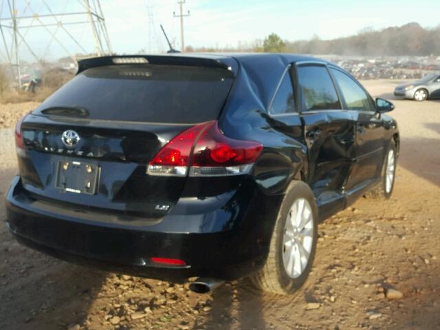 4T3ZA3BB4DU078402 - 2013 TOYOTA VENZA LE BLACK photo 4