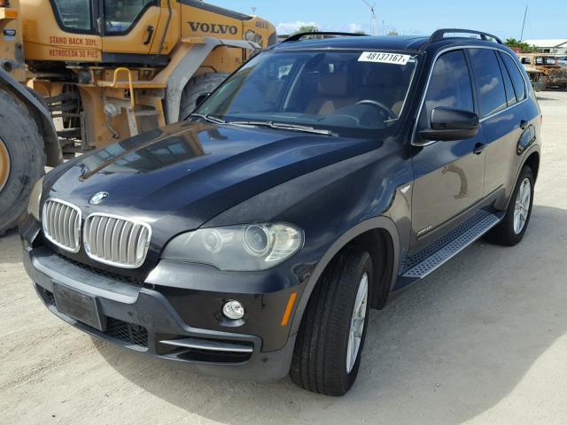 5UXFE83559L309619 - 2009 BMW X5 XDRIVE4 BLACK photo 2