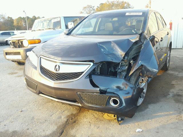 5J8TB4H55DL013363 - 2013 ACURA RDX TECHNO GRAY photo 2