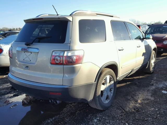 1GKER23757J170007 - 2007 GMC ACADIA SLT BEIGE photo 4