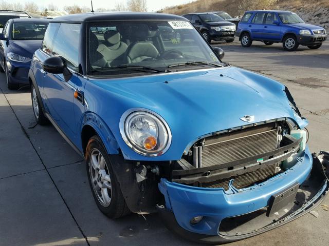 WMWSU3C53DT691385 - 2013 MINI COOPER BLUE photo 1