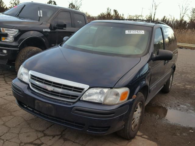 1GNDU03E22D219672 - 2002 CHEVROLET VENTURE BLUE photo 2