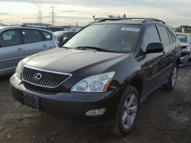 2T2GK31U87C008371 - 2007 LEXUS RX 350 BLACK photo 2