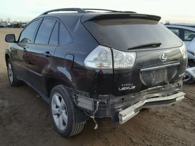 2T2GK31U87C008371 - 2007 LEXUS RX 350 BLACK photo 3