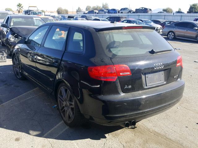 WAUHF78P28A130683 - 2008 AUDI A3 2.0 BLACK photo 3