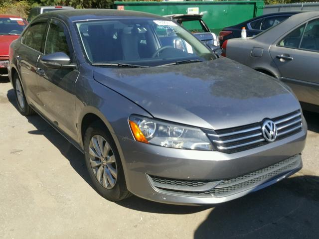 1VWAP7A37CC047642 - 2012 VOLKSWAGEN PASSAT S GRAY photo 1