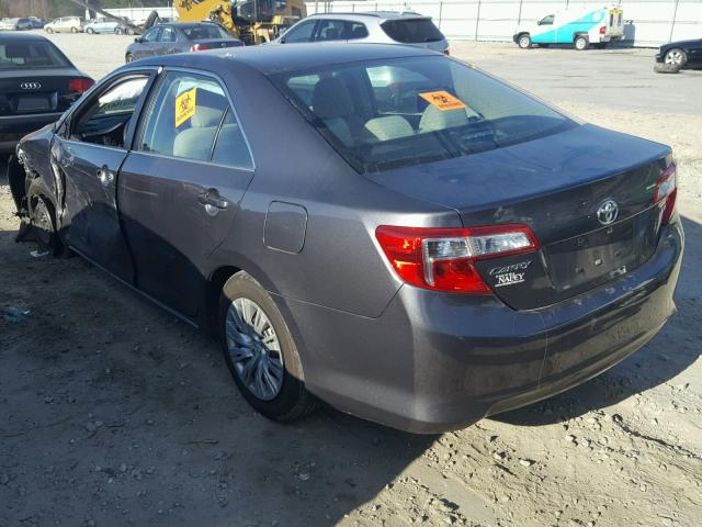 4T1BF1FK5EU424467 - 2014 TOYOTA CAMRY L GRAY photo 3