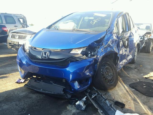 JHMGK5H50HS011875 - 2017 HONDA FIT LX أزرق صورة 2