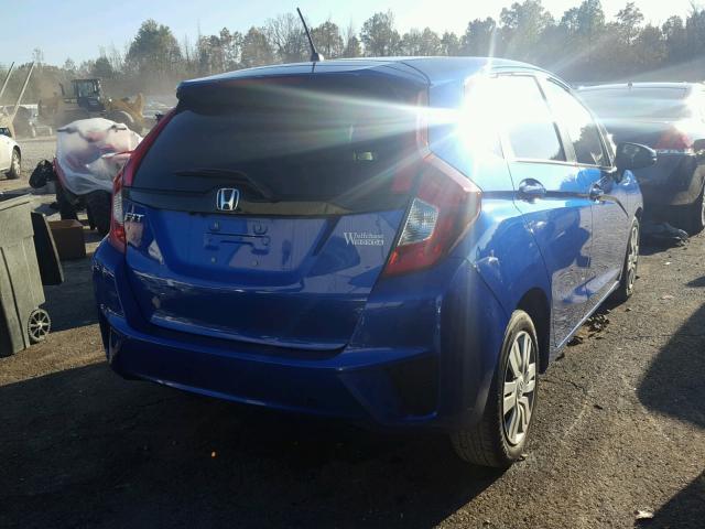 JHMGK5H50HS011875 - 2017 HONDA FIT LX BLUE photo 4