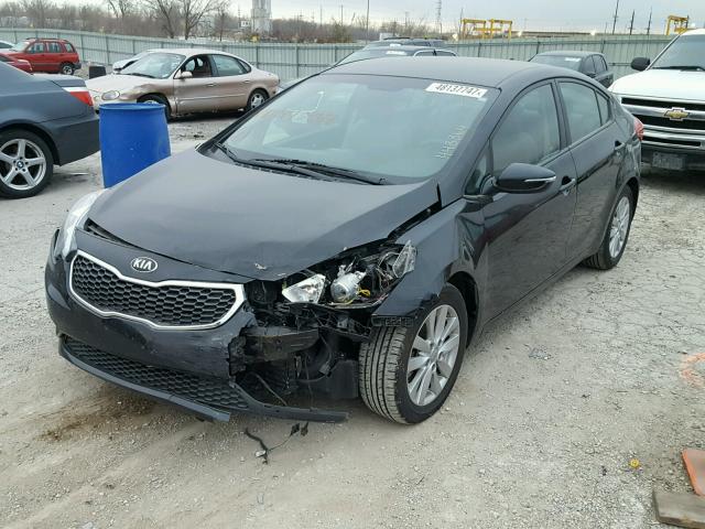 KNAFX4A61G5443364 - 2016 KIA FORTE LX BLACK photo 2