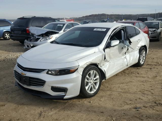 1G1ZE5ST6GF341593 - 2016 CHEVROLET MALIBU LT WHITE photo 2