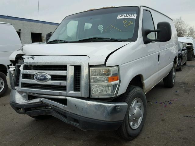 1FTSE34L68DA78500 - 2008 FORD ECONOLINE WHITE photo 2