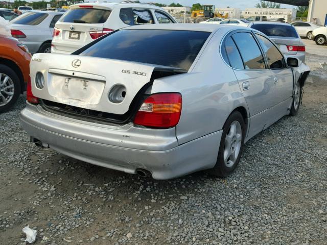 JT8BD68S7X0072683 - 1999 LEXUS GS 300 SILVER photo 4