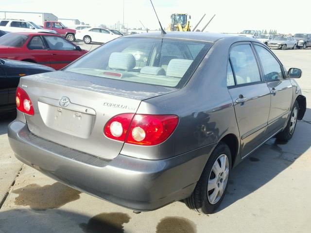 1NXBR32E45Z442915 - 2005 TOYOTA COROLLA CE GRAY photo 4