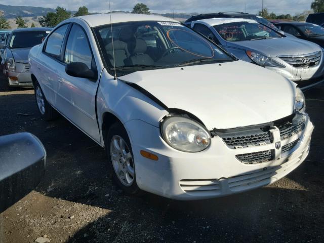 1B3ES56C15D150716 - 2005 DODGE NEON SXT WHITE photo 1