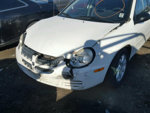 1B3ES56C15D150716 - 2005 DODGE NEON SXT WHITE photo 10