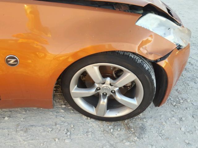 JN1AZ36A16M451244 - 2006 NISSAN 350Z ROADS ORANGE photo 9