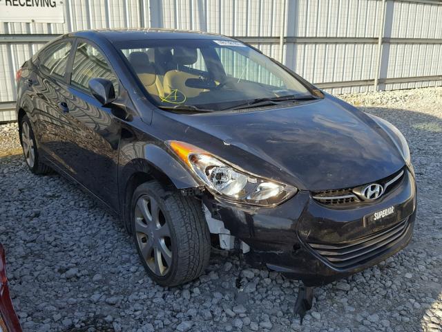 5NPDH4AE0CH101414 - 2012 HYUNDAI ELANTRA GL BLACK photo 1