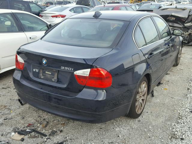WBAVB33586KS31201 - 2006 BMW 330 I BLUE photo 4
