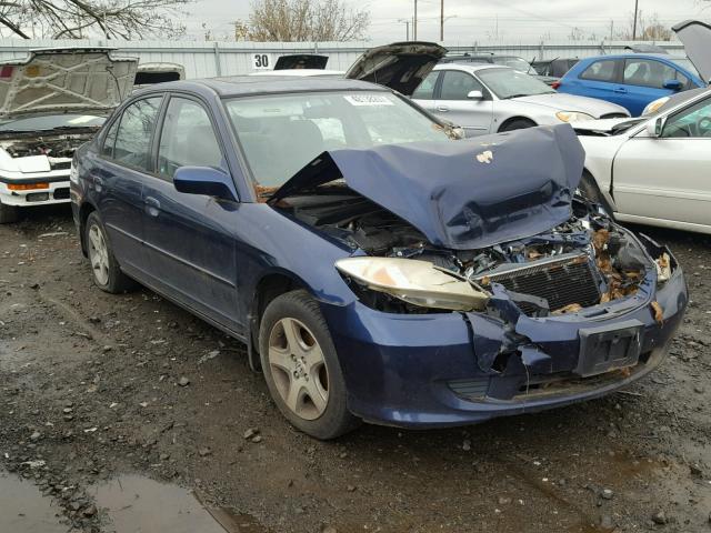 JHMES26785S000631 - 2005 HONDA CIVIC EX BLUE photo 1