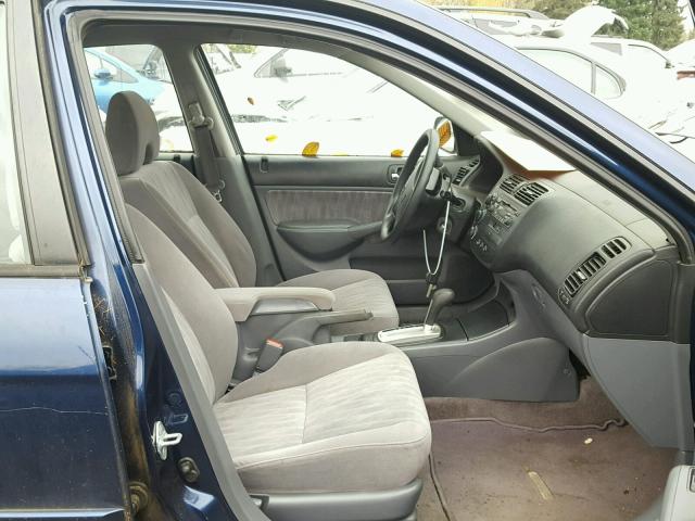 JHMES26785S000631 - 2005 HONDA CIVIC EX Көк фото 5