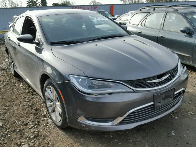 1C3CCCAB8GN122497 - 2016 CHRYSLER 200 LIMITE GRAY photo 1