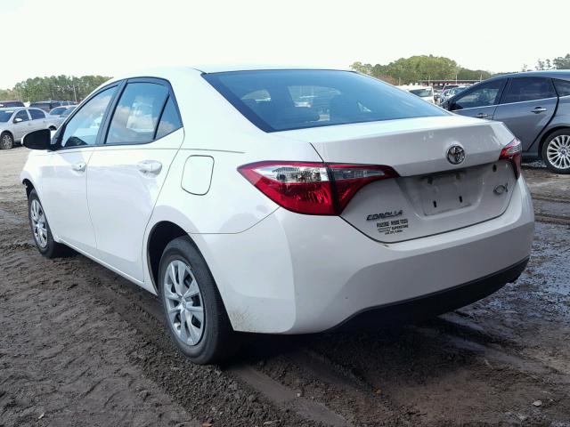 2T1BURHE1GC493639 - 2016 TOYOTA COROLLA L WHITE photo 3