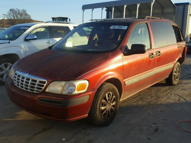 1GNDX03E2XD334559 - 1999 CHEVROLET VENTURE MAROON photo 2