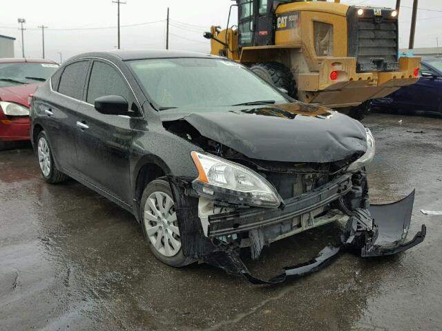 3N1AB7AP6EY327263 - 2014 NISSAN SENTRA S BLACK photo 1