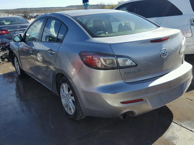 JM1BL1W70C1566961 - 2012 MAZDA 3 I GRAY photo 3