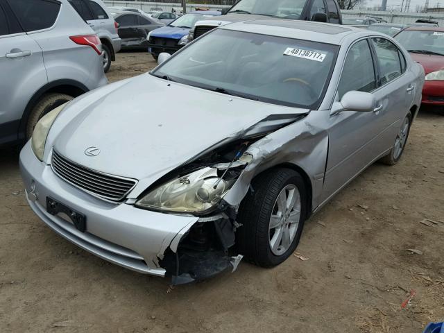 JTHBA30G755117183 - 2005 LEXUS ES 330 SILVER photo 2