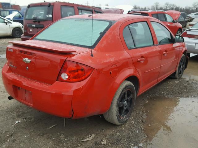 1G1AK58FX87105046 - 2008 CHEVROLET COBALT LS RED photo 4