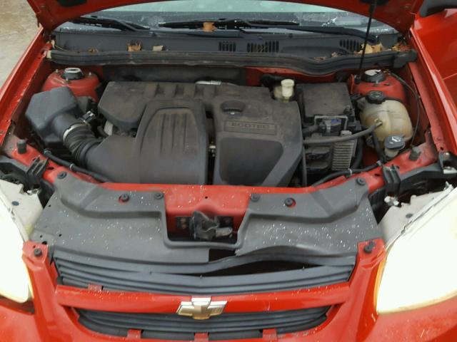 1G1AK58FX87105046 - 2008 CHEVROLET COBALT LS RED photo 7