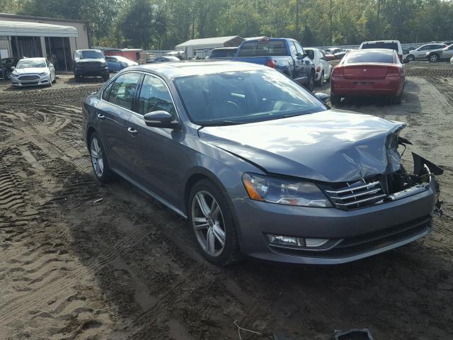 1VWBM7A38DC011652 - 2013 VOLKSWAGEN PASSAT SE GRAY photo 1