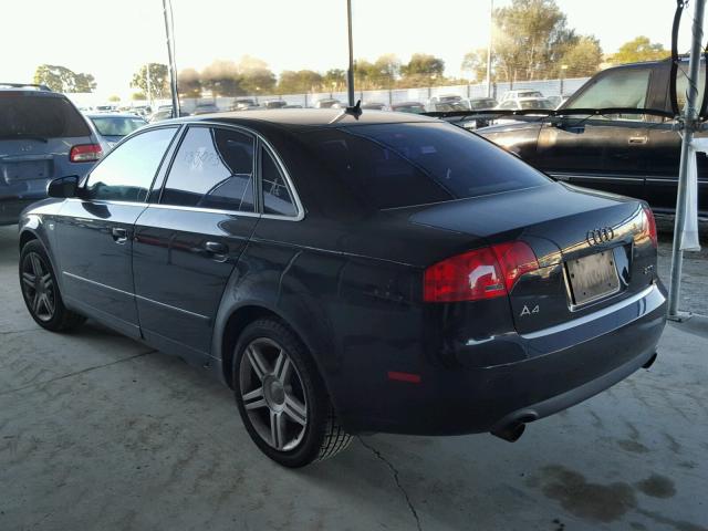 WAUAF78E27A271767 - 2007 AUDI A4 2 BLACK photo 3