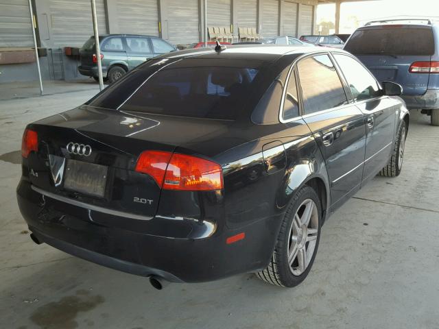 WAUAF78E27A271767 - 2007 AUDI A4 2 BLACK photo 4