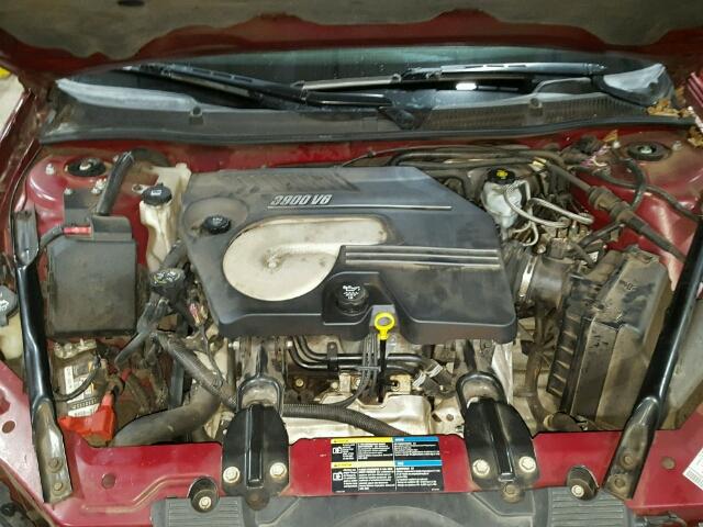 2G1WC581069240099 - 2006 CHEVROLET IMPALA LT MAROON photo 7