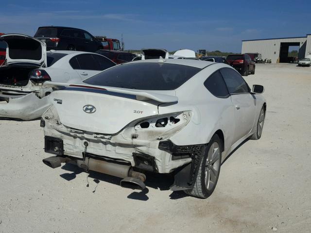 KMHHT6KD4BU053501 - 2011 HYUNDAI GENESIS CO WHITE photo 4