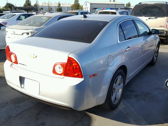 1G1ZC5E0XCF352887 - 2012 CHEVROLET MALIBU 1LT SILVER photo 4