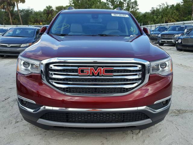 1GKKNNLS0JZ120581 - 2018 GMC ACADIA SLT Tünd qırmızı foto 9