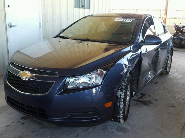 1G1PC5SB4E7435032 - 2014 CHEVROLET CRUZE LT GRAY photo 2