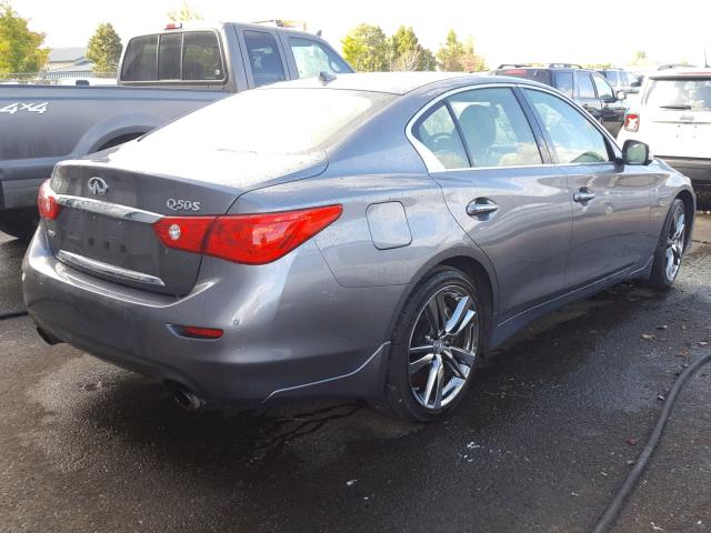 JN1EV7AR4HM832400 - 2017 INFINITI Q50 PREMIU GRAY photo 4