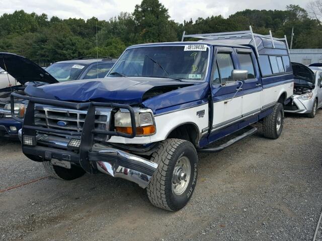 1FTJW36F9VED00226 - 1997 FORD F350 TWO TONE photo 2