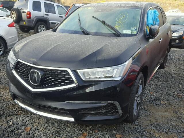 5FRYD4H34HB018722 - 2017 ACURA MDX BLACK photo 2