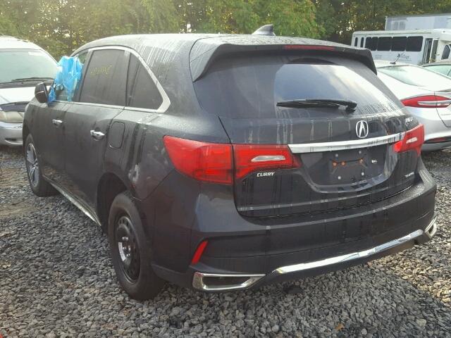 5FRYD4H34HB018722 - 2017 ACURA MDX BLACK photo 3