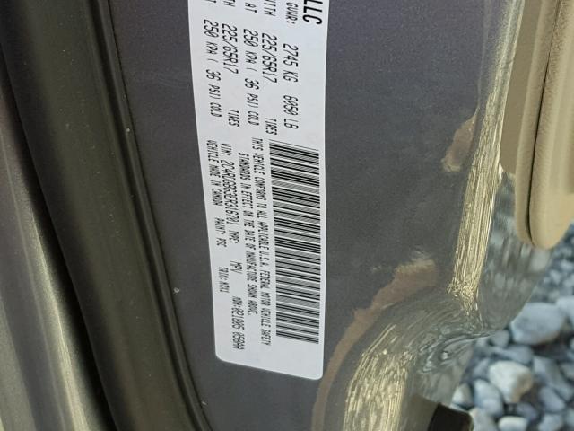 2C4RDGBG3ER316701 - 2014 DODGE GRAND CARA SILVER photo 10