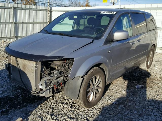 2C4RDGBG3ER316701 - 2014 DODGE GRAND CARA SILVER photo 2