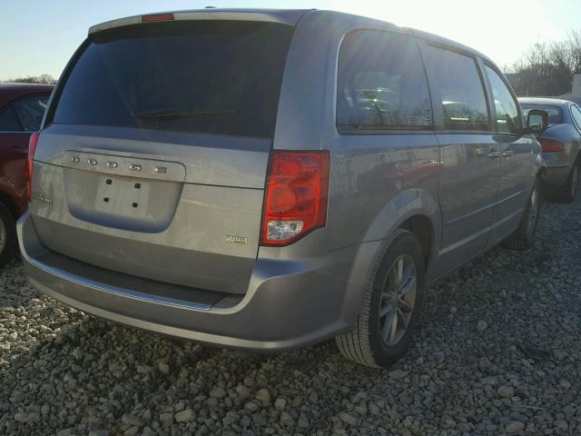 2C4RDGBG3ER316701 - 2014 DODGE GRAND CARA SILVER photo 4